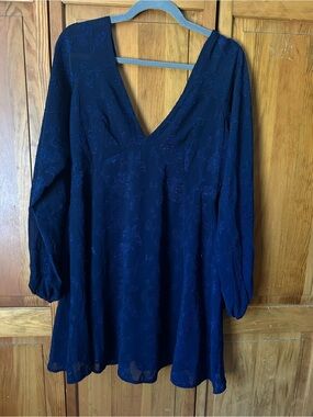 always yours navy blue floral print long sleeve skater dress Lulus | Dresses | Lulus Always Yours Navy Blue Floral Print Long Sleeve Skater Dress Size L